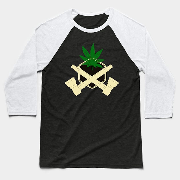 Marijuana Bongs Baseball T-Shirt by CryptoTextile